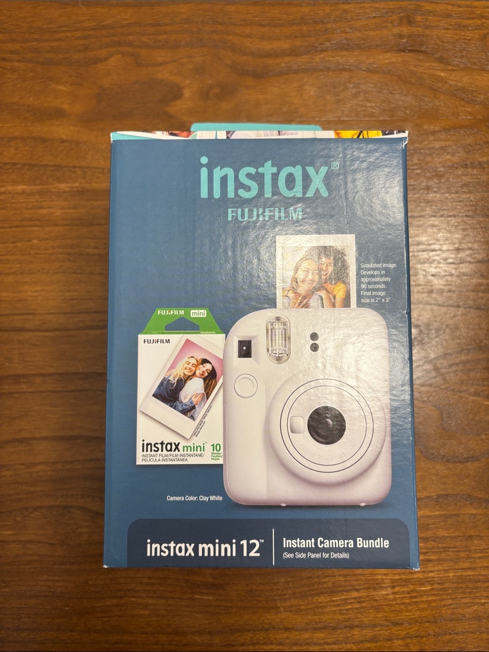 Fujifilm Instax Mini 12 Instant Film Camera *Bundle, Clay White